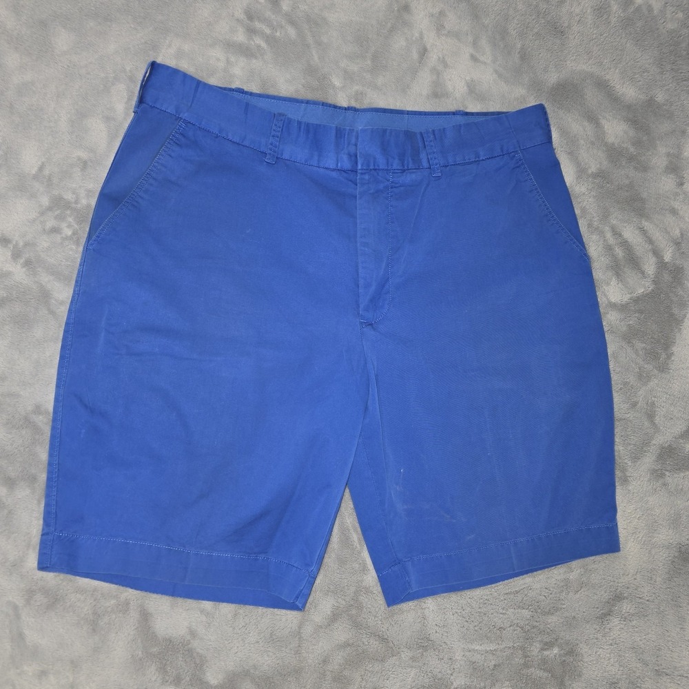 Vintage Polo Golf Chino‎ Shorts Mens Size 35 Blue Pima Cotton Golf Casual Active